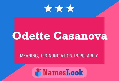 Odette Casanova Namensposter