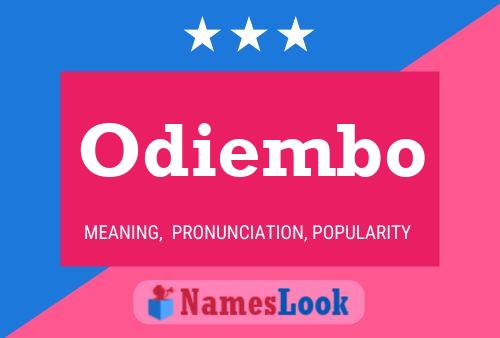 Odiembo Namensposter