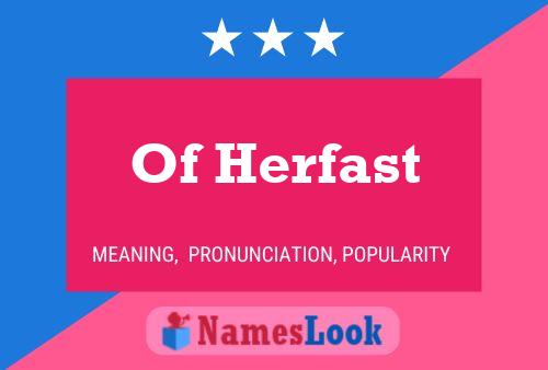 Of Herfast Namensposter