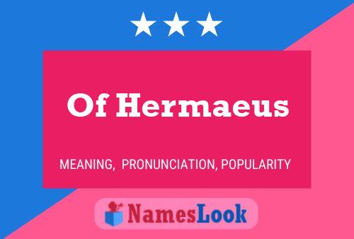 Of Hermaeus Namensposter