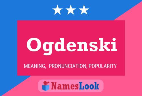 Ogdenski Namensposter