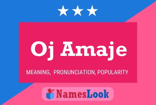 Oj Amaje Namensposter