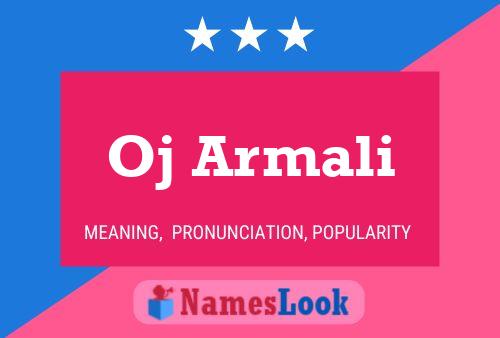 Oj Armali Namensposter