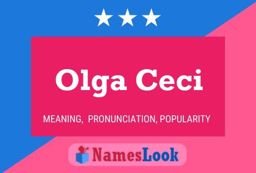 Olga Ceci Namensposter