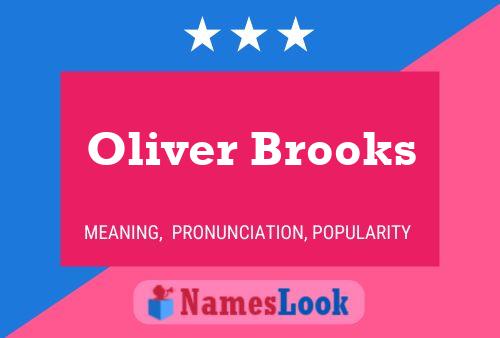 Oliver Brooks Namensposter