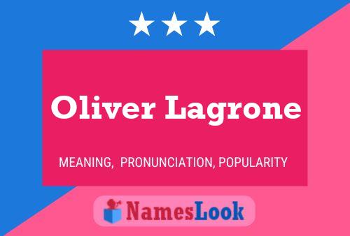 Oliver Lagrone Namensposter