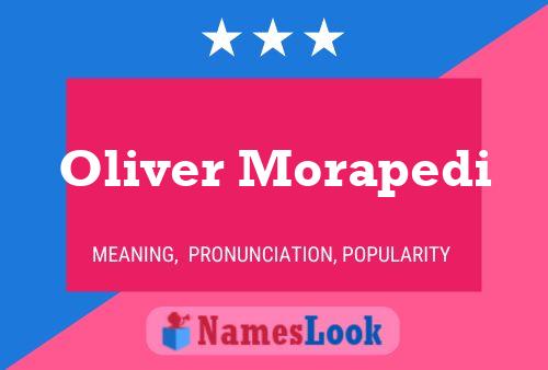 Oliver Morapedi Namensposter