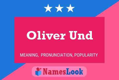 Oliver Und Namensposter