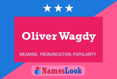 Oliver Wagdy Namensposter