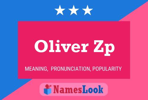 Oliver Zp Namensposter