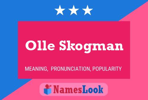 Olle Skogman Namensposter