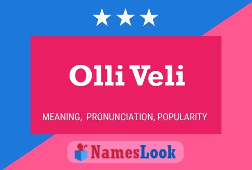 Olli Veli Namensposter