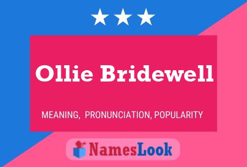 Ollie Bridewell Namensposter