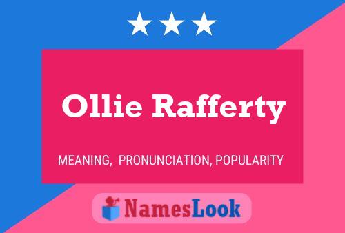 Ollie Rafferty Namensposter