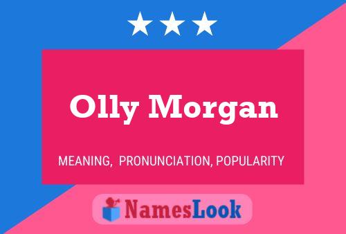 Olly Morgan Namensposter