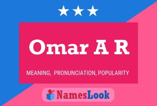 Omar A R Namensposter