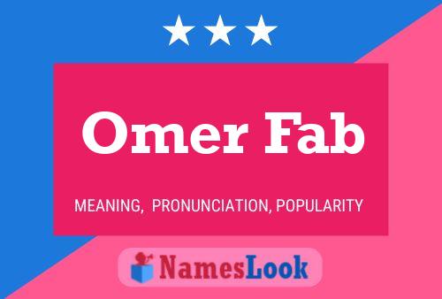 Omer Fab Namensposter