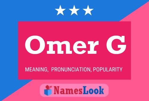 Omer G Namensposter