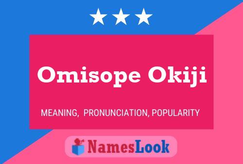 Omisope Okiji Namensposter