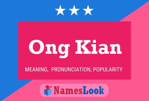 Ong Kian Namensposter