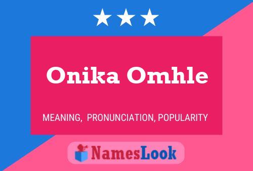 Onika Omhle Namensposter