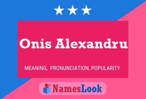 Onis Alexandru Namensposter