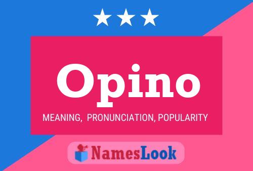 Opino Namensposter