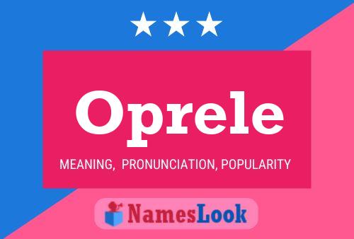 Oprele Namensposter