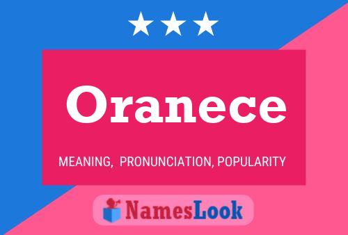 Oranece Namensposter