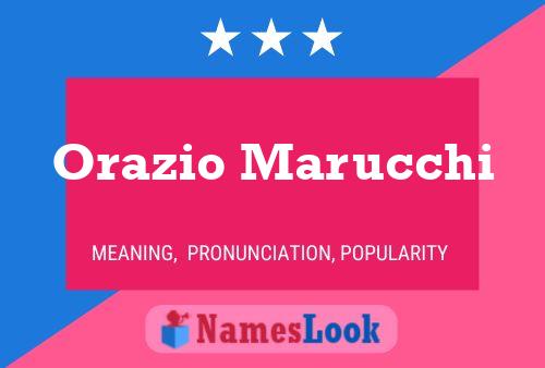 Orazio Marucchi Namensposter