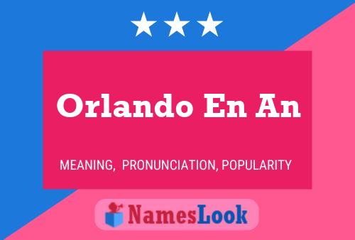 Orlando En An Namensposter