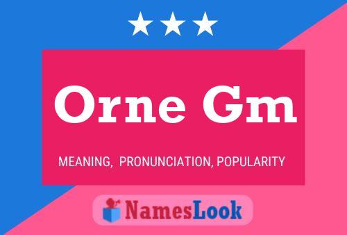 Orne Gm Namensposter