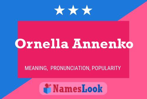 Ornella Annenko Namensposter