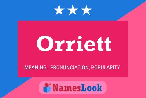 Orriett Namensposter