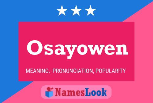 Osayowen Namensposter