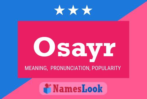 Osayr Namensposter