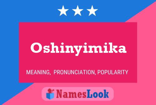 Oshinyimika Namensposter