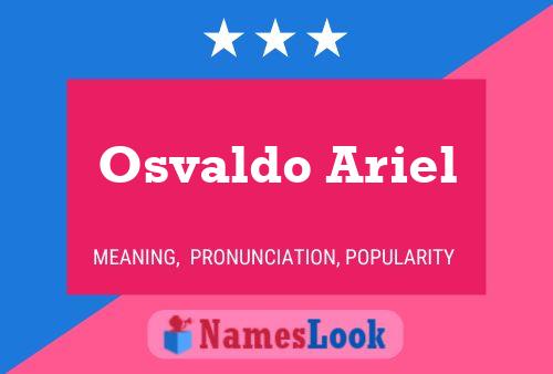 Osvaldo Ariel Namensposter