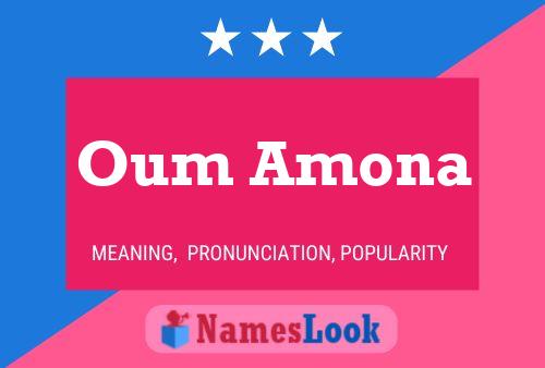 Oum Amona Namensposter