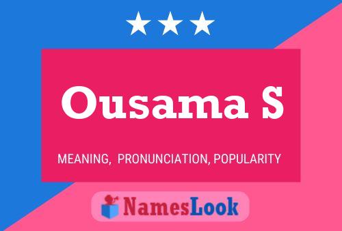 Ousama S Namensposter