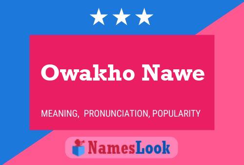 Owakho Nawe Namensposter