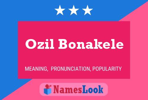 Ozil Bonakele Namensposter