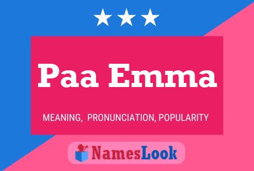 Paa Emma Namensposter