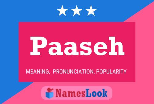 Paaseh Namensposter