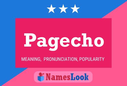 Pagecho Namensposter