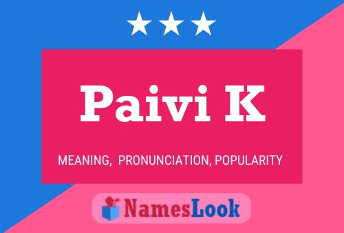 Paivi K Namensposter