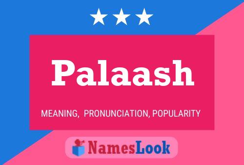 Palaash Namensposter