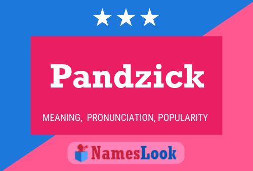 Pandzick Namensposter