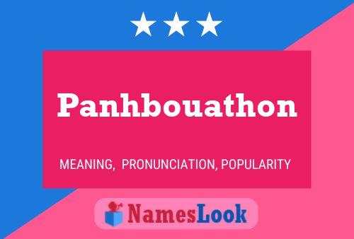 Panhbouathon Namensposter