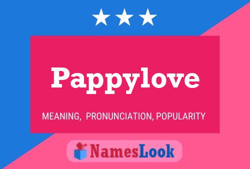 Pappylove Namensposter